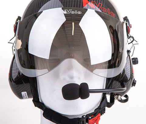 NVolo Short Face Mirrored Silver Visor