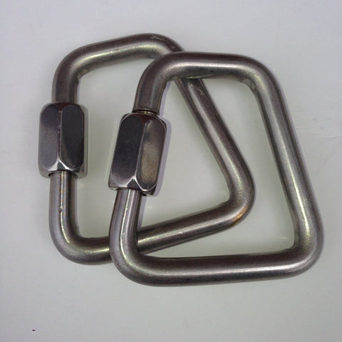 Trapezoidal Inox France Links 6 mm Pair